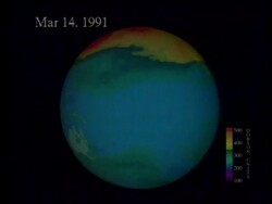 ANTARCTICA: NASA SAYS OZONE HOLE IS DUE TO CHLORINE CHEMICALS News Clip