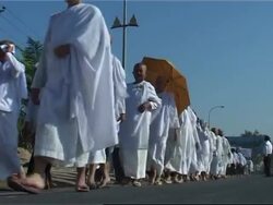 Monks and nuns march to urge ECCC to speed up the genocide trial News Clip