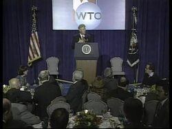 USA: W-T-O - CLINTON "JEOPARDISING NEW TRADE AGREEMENTS" Instructional Video