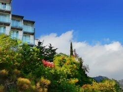 Cottage in mountains Stock Footage