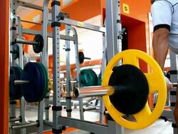 Barbell Squat Stock Footage