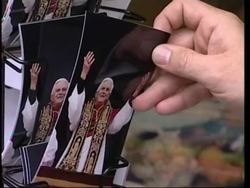 First souvenirs of Pope Benedict XVI News Clip