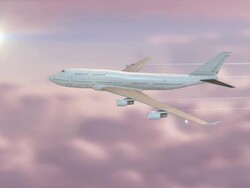 Airplane flying Stock Footage