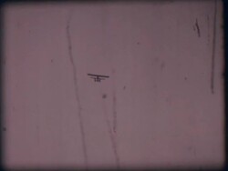 Steem ship and biplane in b&w Stock Footage