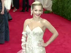 Rita Ora at 'Charles James: Beyond Fashion' Costume Institute Gala - Arrivals Stock Footage