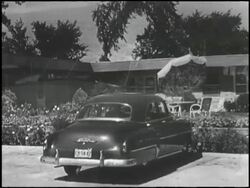 Montage:  1950s pop culture parking places Stock Footage