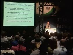 Opening press conference as global AIDS summit begins News Clip