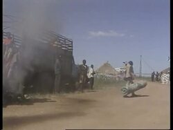 Refugees, UN on patrol, child soldier News Clip