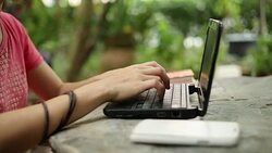 Businesswoman working Stock Footage