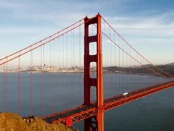 Time Lapse Of The Golden Gate Bridge Stock Footage