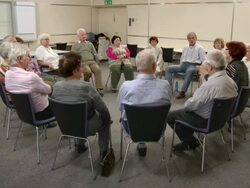 HD: Seniors On The Group Discussion Stock Footage