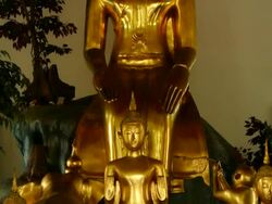 Buddha Statue in Wat Pho Stock Footage