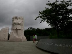 Martin Luther King Jr Memorial In Washington DC Stock Footage