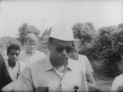James Meredith Resumes March Against Fear in Mississippi Stock Footage