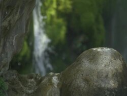High Speed Waterfall, pull focus. Stock Footage