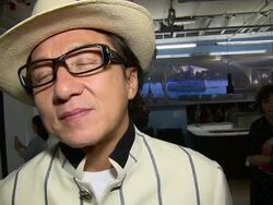 INTERVIEW - Jackie Chan on his career, getting old, the future and Robin Williams at Chinese Zodiac photo call on 12th August 2014 in London England. Stock Footage