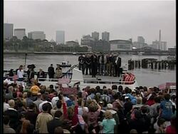 Kerry arrival, rally News Clip