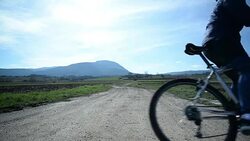 Brakes on bicycle Stock Footage