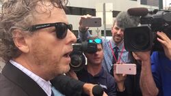 Hershel Coomer, a witness at Taylor Swift  trial, speaks to reporters News Clip