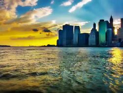 Sunset downtown. Stock Footage