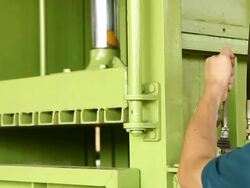 Recycling cardboard Stock Footage