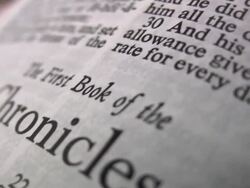 HD 1080i The Book of Chronicles Stock Footage