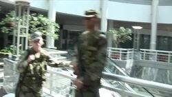 National Guard assist Katrina Survivors Stock Footage