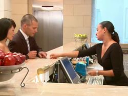 Hotel Reception Stock Footage