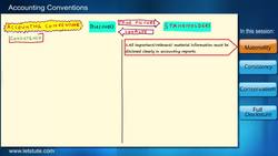Accounting Conventions Instructional Video