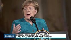 Merkel Far Ahead in Polls, But Rivals Step Up Attacks News Clip