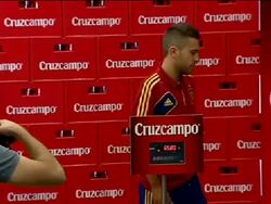 Spanish national team worth their weight in beer Stock Footage