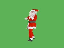 Santa dancing Stock Footage