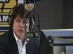 Impeached former Gov. Rod Blagojevich filled in as host of a Chicago radio show Wednesday and told listeners that he was "hijacked" from office. AP's. Mark Carlson reports. News Clip