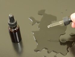 Silver Nitrate Chemical test Stock Footage