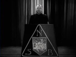 Mussert talks about the 'robbed' Dutch colonies in his speech Stock Footage