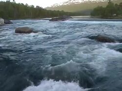 Waterfall in Norway Stock Footage