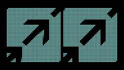 Arrow Led Screen Stock Footage