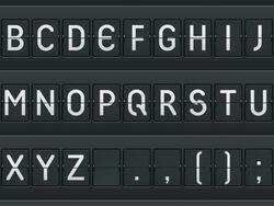 Mechanical alphabet. Full HD Stock Footage