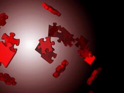 (Loop) Red Box Puzzles Stock Footage