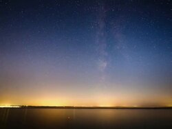 TIME LAPSE: Milky Way over the Sea Stock Footage