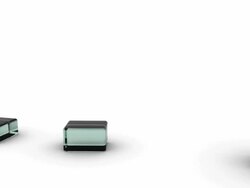 Five glass bars, a steady success chart! Stock Footage