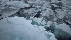 Svalbard icebergs 1 Stock Footage