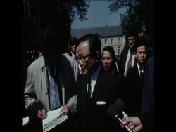 UPITN 4 5 73 CONTINUED PEACE TALKS OVER VIETNAM NEAR PARIS News Clip