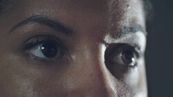 Athlete's eyes Stock Footage