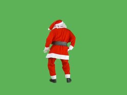 Santa dancing Stock Footage