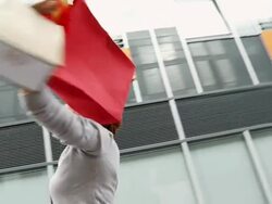 SLO MO Shopping Stock Footage