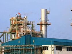 Smoke from Industry Boiler at Oil Refinery Plant Stock Footage