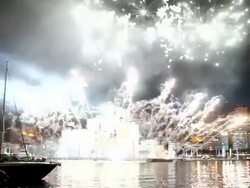 ATMOSPHERE Jean Michel Jarre concert at the Monaco Royal Wedding: Jean Michel Jarre Concert at Monaco . (Footage by WireImage Video/Getty Images Entertainment Video) Stock Footage