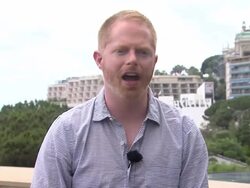 INTERVIEW: Jesse Tyler Ferguson on being a public figure for the gay community. at the 51st Monte-Carlo Television Festival at Monte-Carlo . (Footage by WireImage Video/Getty Images Entertainment Video) Stock Footage