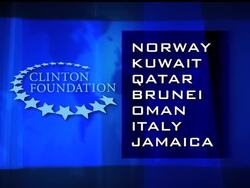 Former President Bill Clinton's foundation has raised at least $41 million from Saudi Arabia and other foreign governments that his wife Hillary Rodham Clinton may end up negotiating with as the next secretary of state News Clip